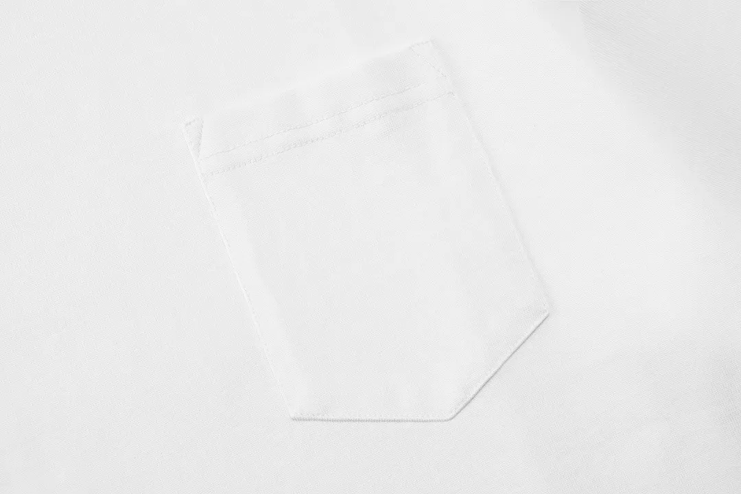 P150 Chrome Hearts 2026 early spring new style Breast pocket Thread printed logo Uniform short-sleeved T-shirt for men and women · Customized 300g 100% double yarn pure cotton fabric · Custom dyed 32 count double-strand thread · Collar label, hangtag, main mark and three labels complete Color: White Size: XS S M L